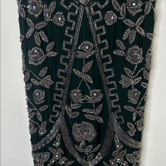 NWT HAUTE HIPPIE Green Fully Embellished Slip Dress Holiday Party Size 6 - Picture 7 of 16